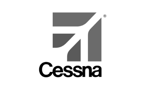 The Cessna logo featuring the word "Cessna" in blue and a stylized blue bird with outstretched wings.
